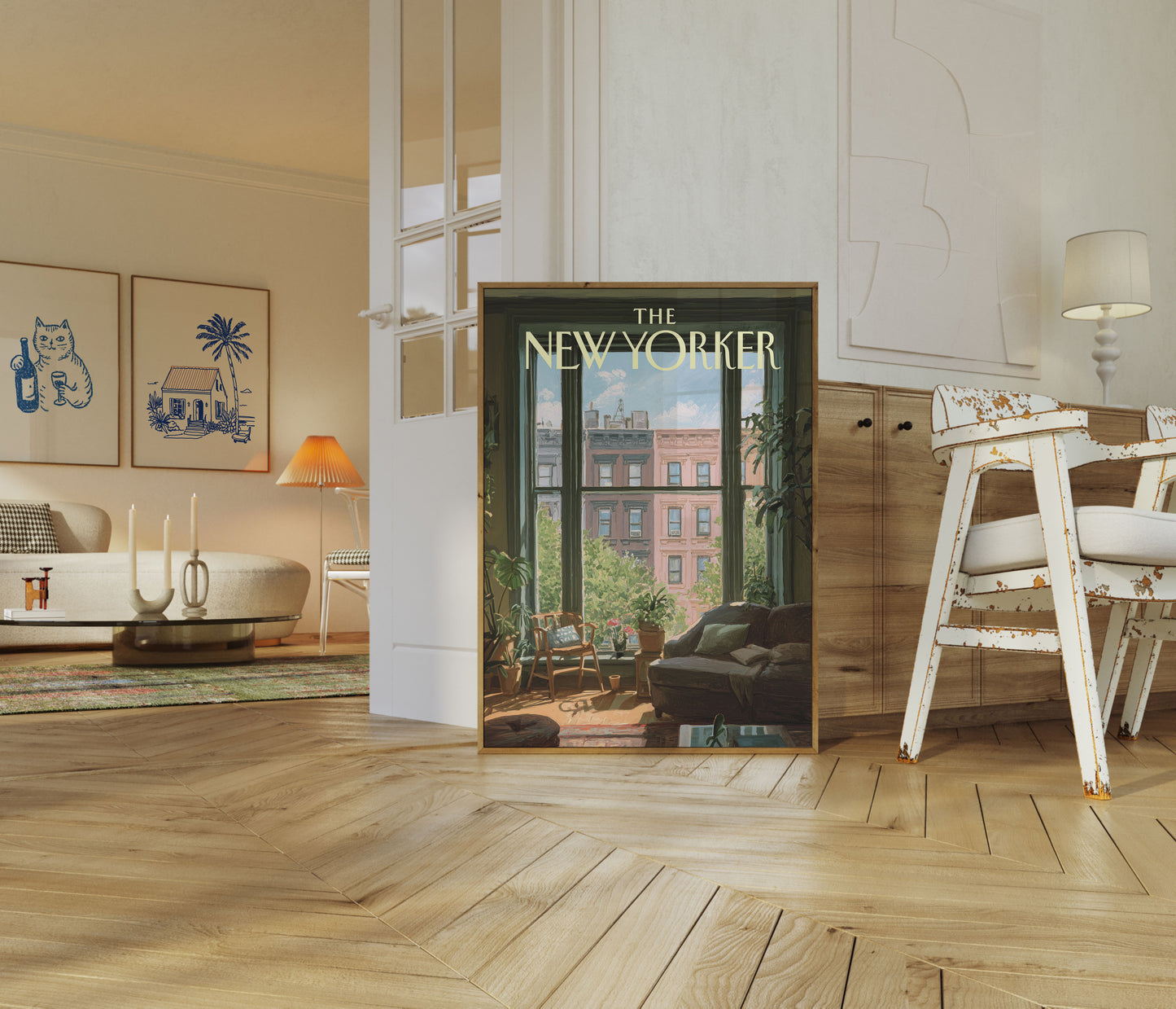 New York City Apartment View Poster