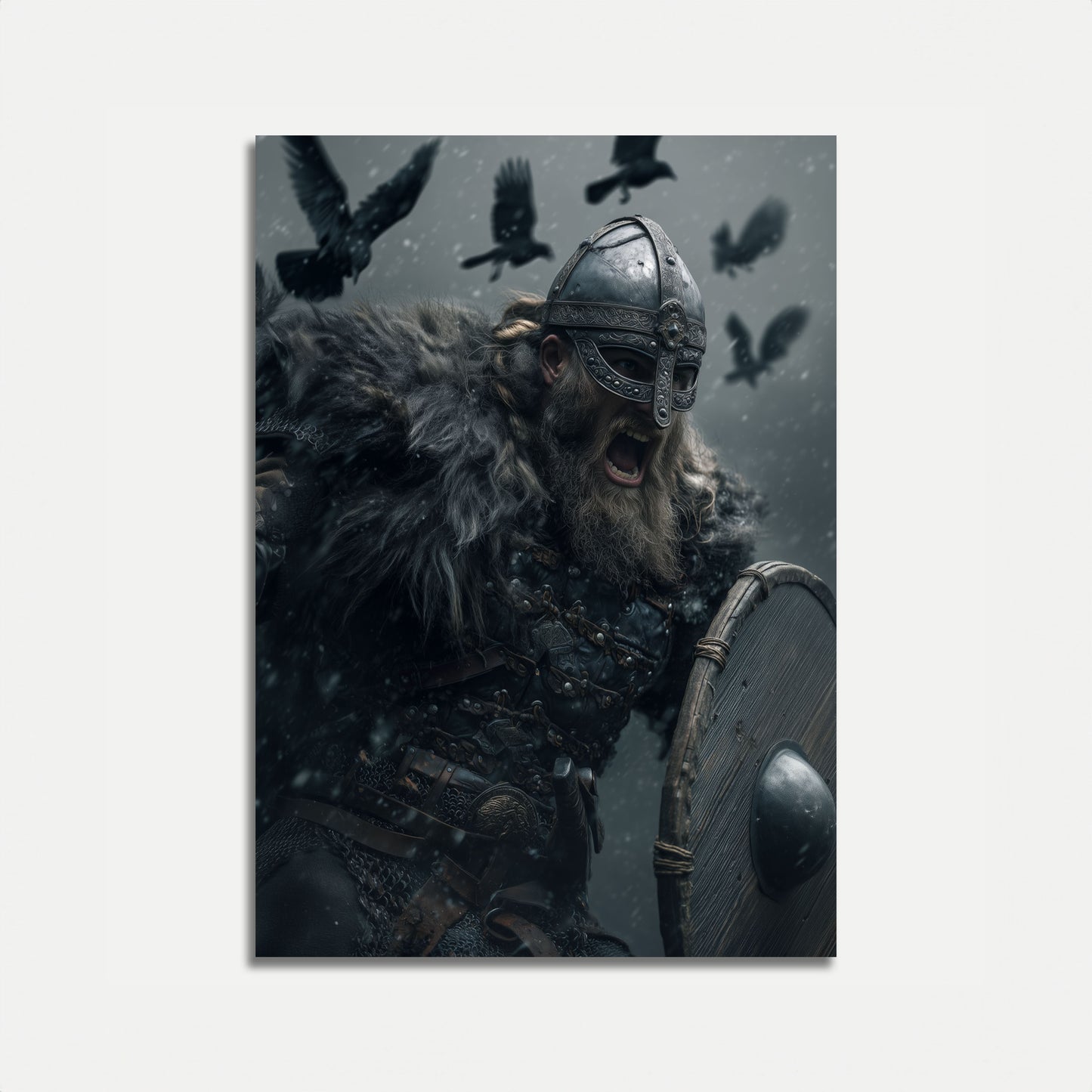 Viking Warrior Battle Cry Poster