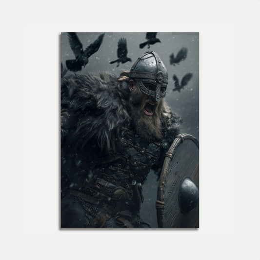 Viking Warrior Battle Cry Poster