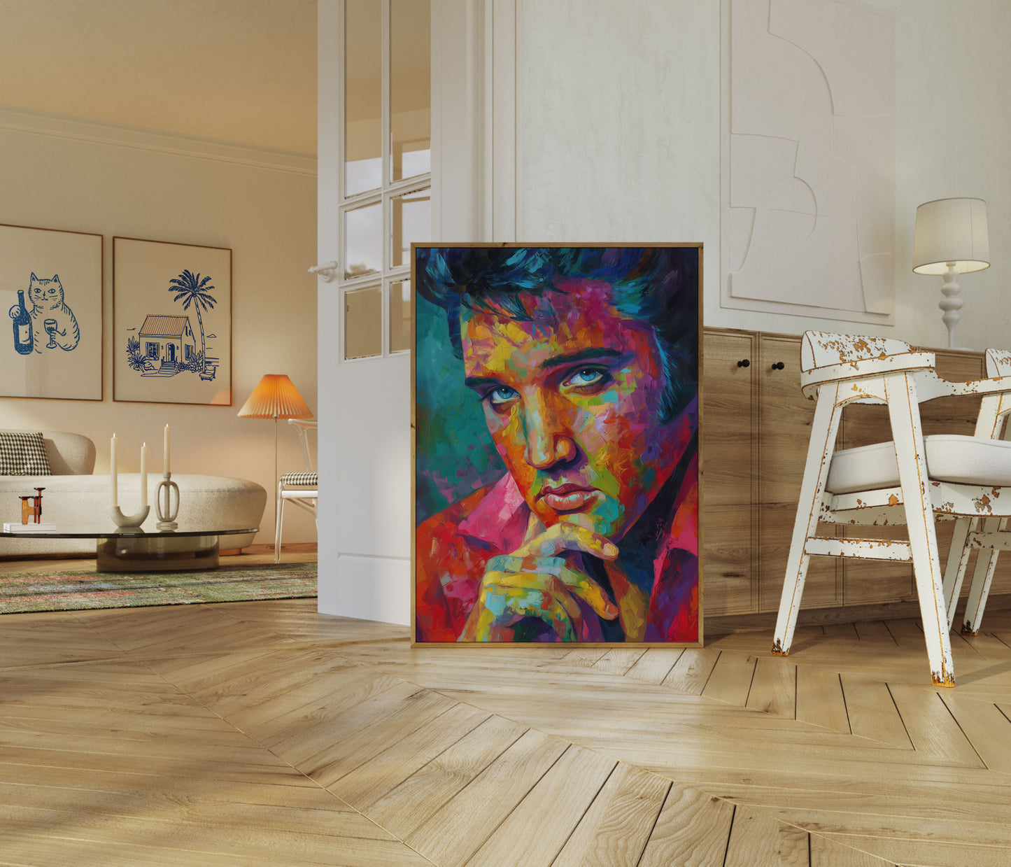 Colorful Soul Portrait Poster