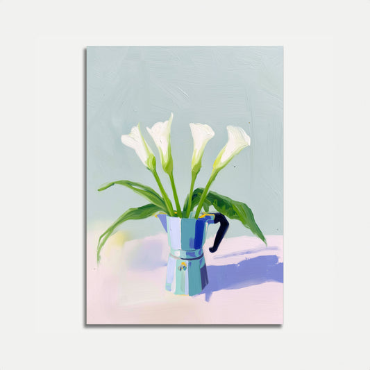 Elegante Calla-liljer i Pastellplakat