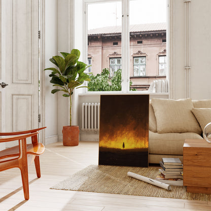 Ensam Gestalt Mot Inferno Affisch