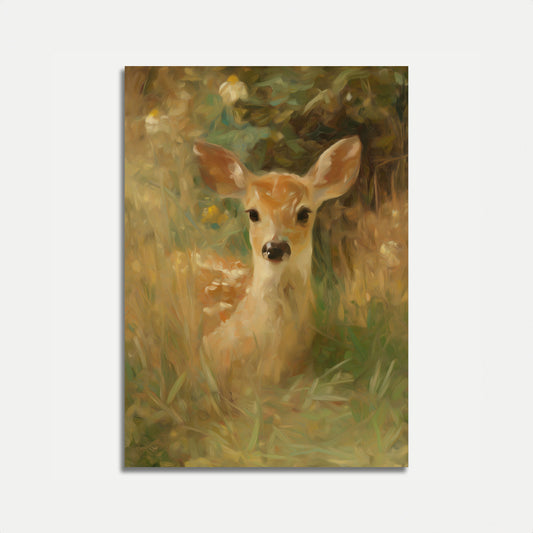 Ung Älg på Ängen Affisch