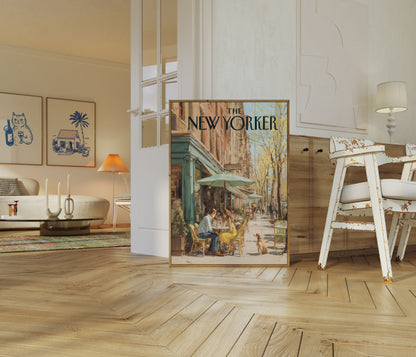 Autumn Cafe New York Poster