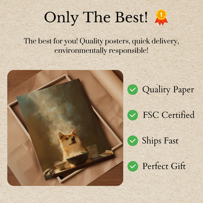 Steamy Ramen Doge Poster