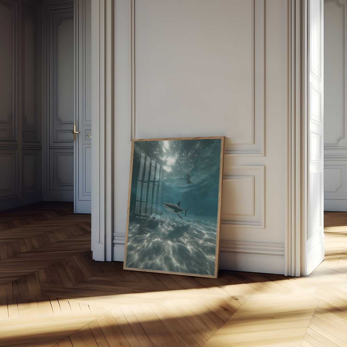 Underwater Predator Shark Poster