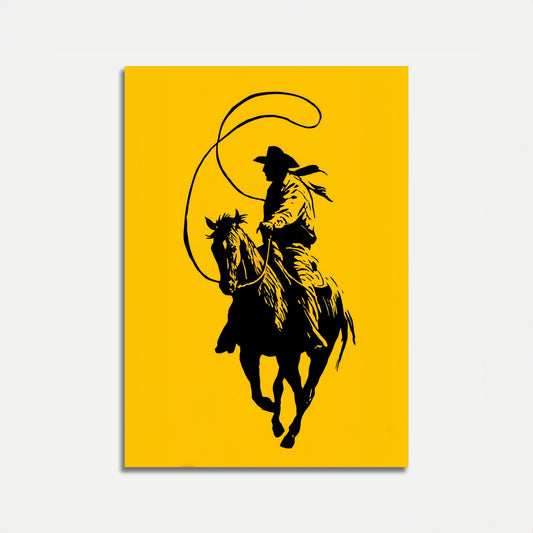 Wilder Westen Cowboy Reitposter