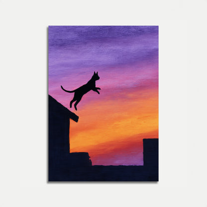 Kat Springer ved Solnedgang Plakat