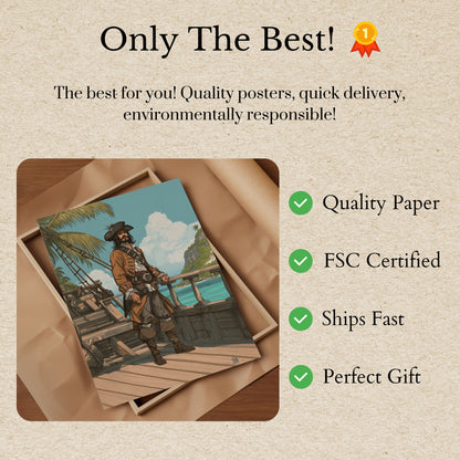 Seasoned Pirate Captain Poster