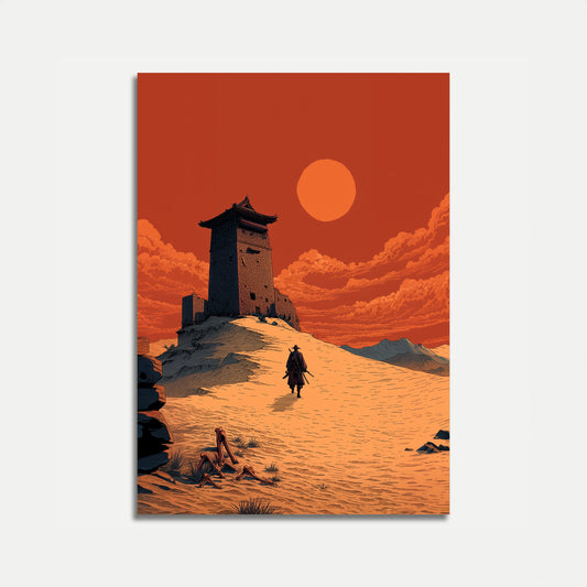 Desert Tower Wanderer Affisch