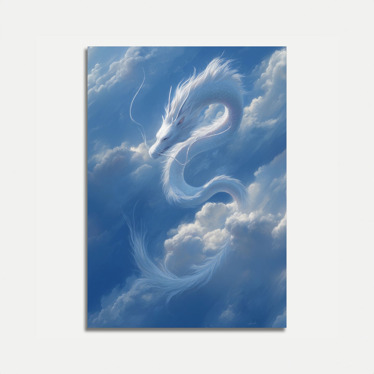 Póster del dragón celestial etéreo