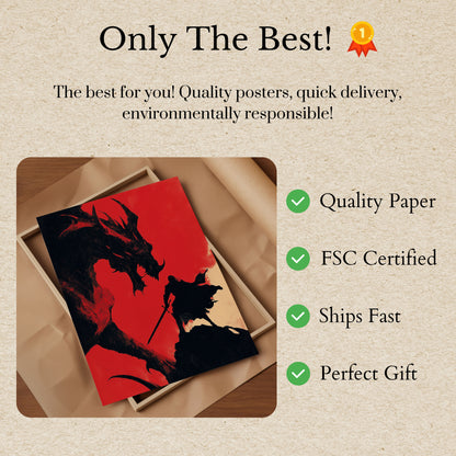 Dragon Knight Epic Battle Poster