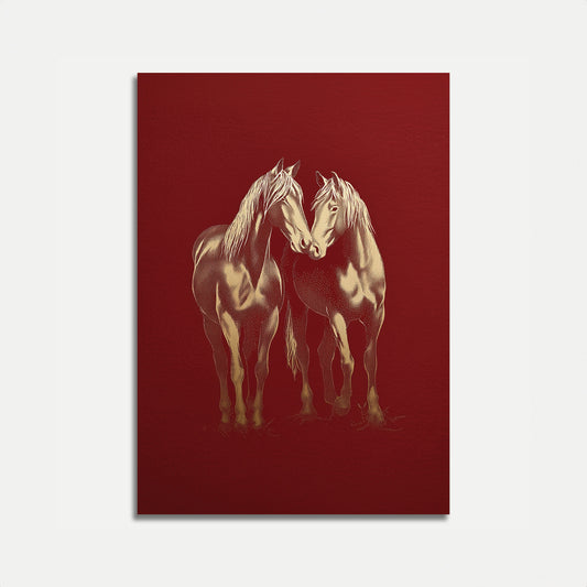 Ømme Hester Omfavner Plakat
