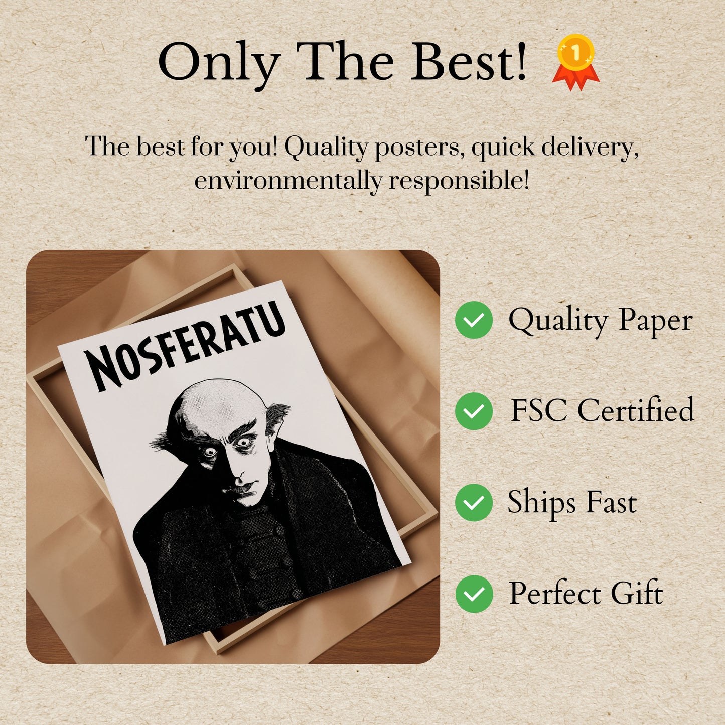 Nosferatu Klasický hororový plakát
