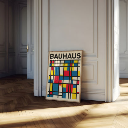 Bauhaus moderne geometrisk plakat