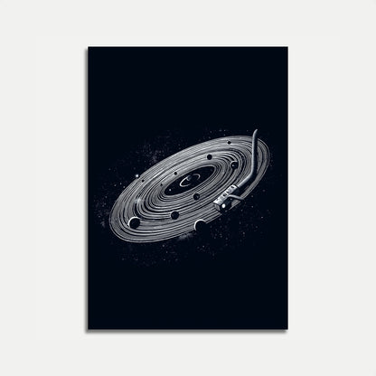 Cosmic Vinyl Galaxy Poster