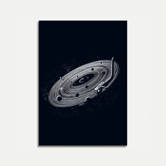Cosmic Vinyl Galaxy Poster