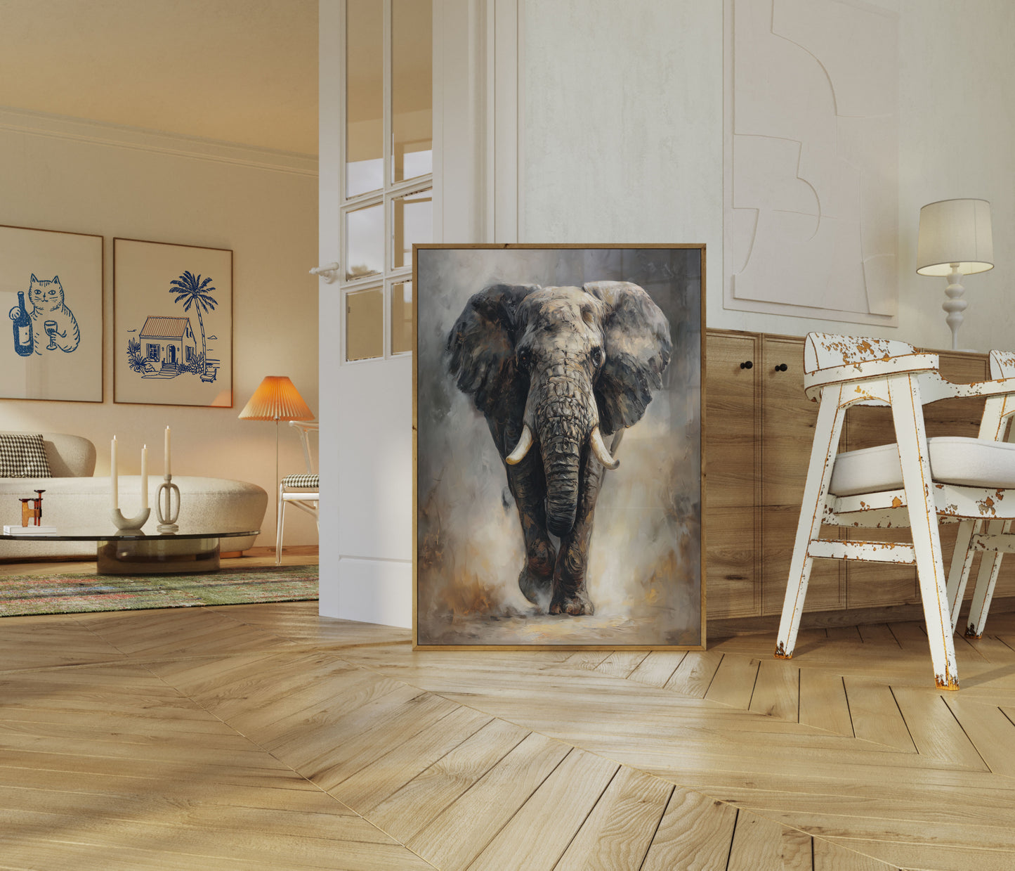 Majestic African Elephant Poster