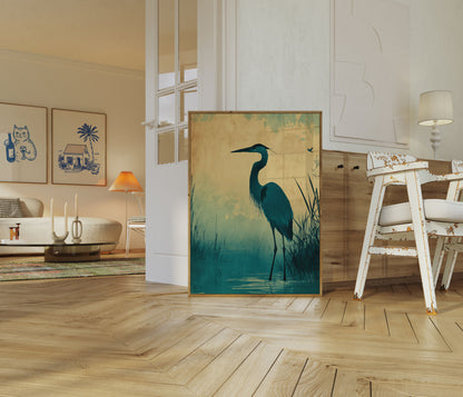 Plakát Great Blue Heron Wetland