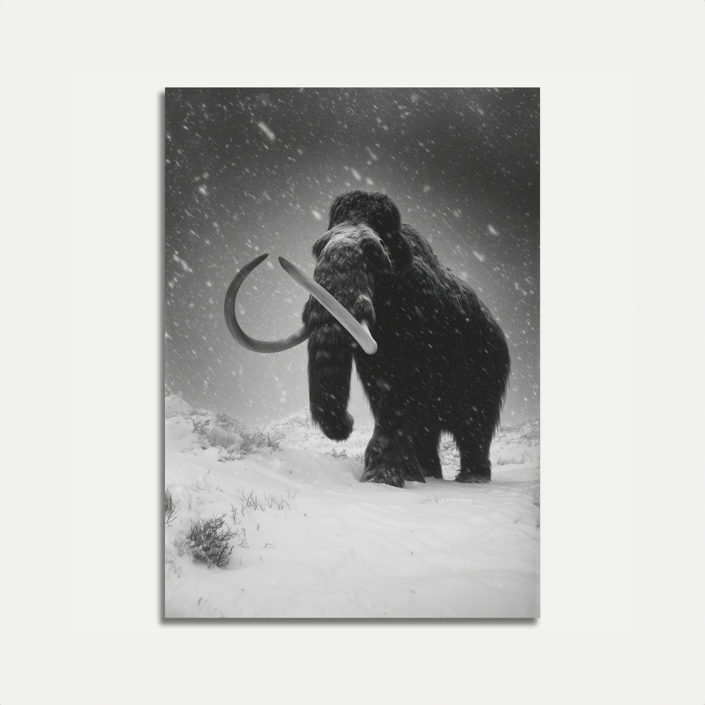 Antik Ulden Mammut Vinterposter