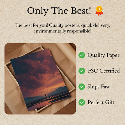 Stormy Mountain Solitude Poster