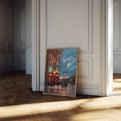 Dublin Evening Street Scene Poster