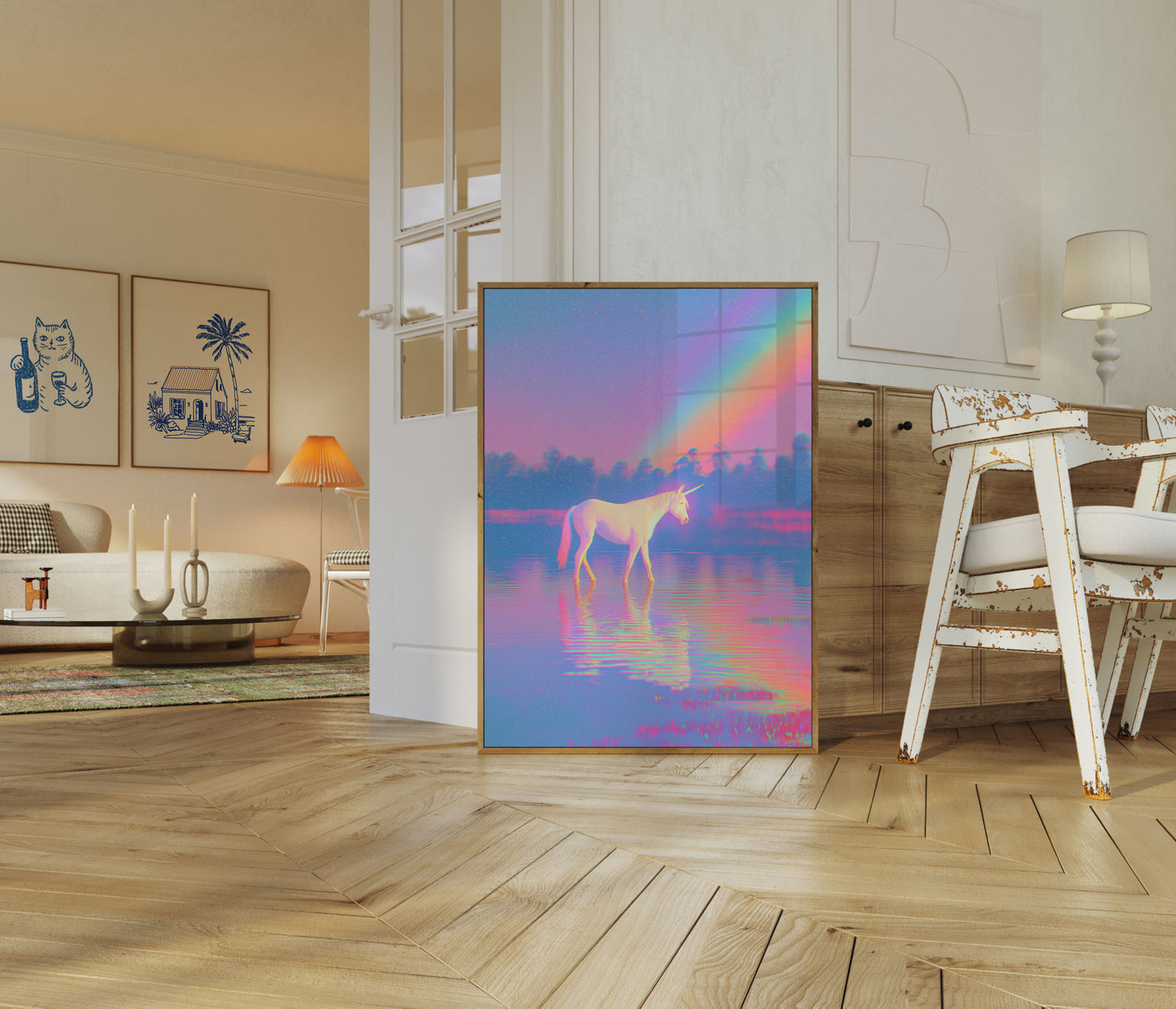 Poster del Dreamscape dell'Unicorno Arcobaleno