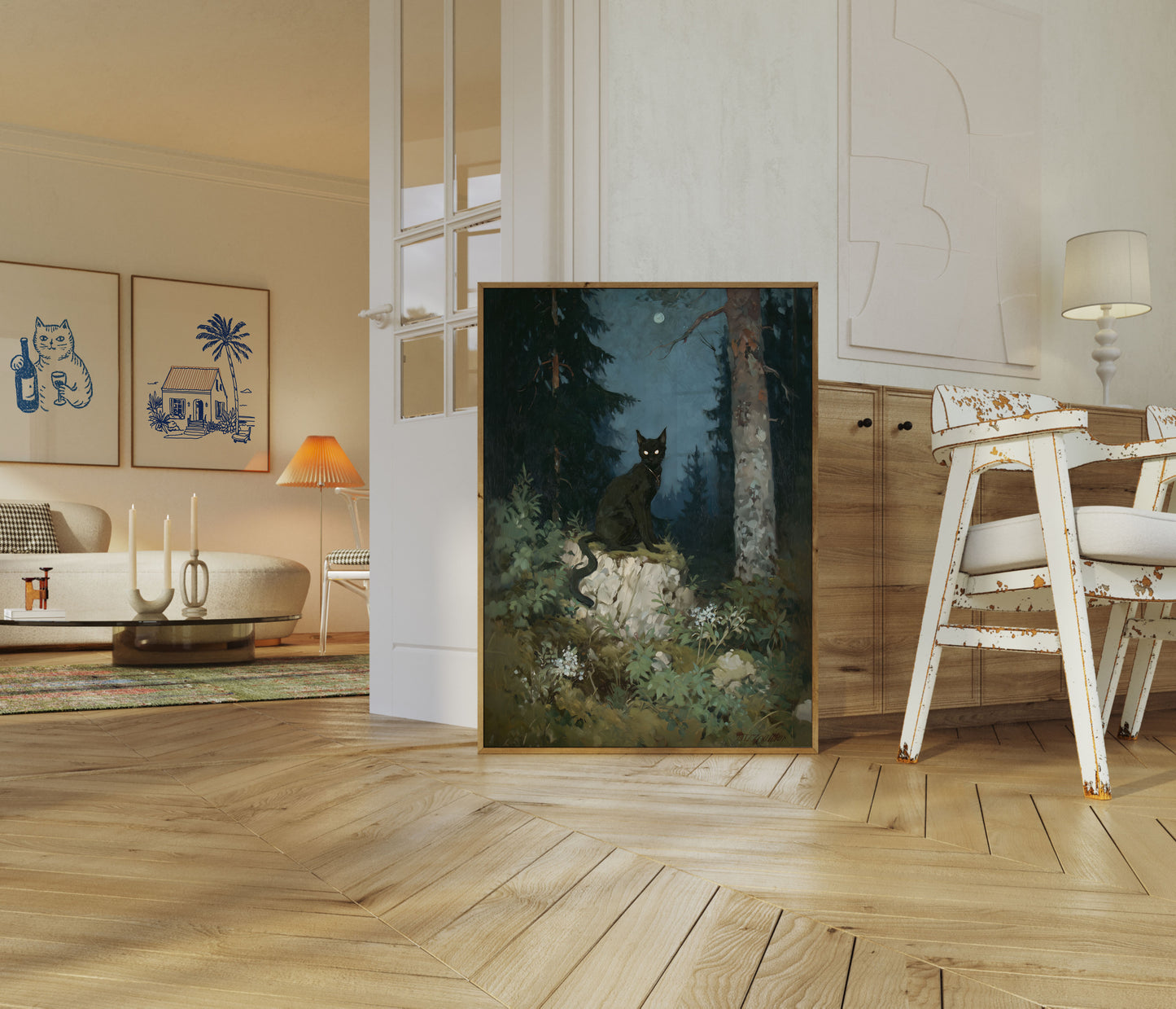 Midnatsskovs Katte Plakat