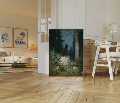 Midnatsskovs Katte Plakat