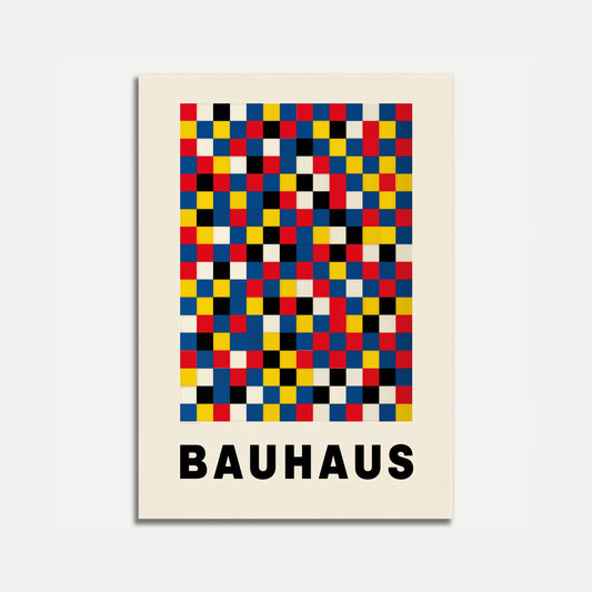 Bauhaus geometrisches Rasterplakat
