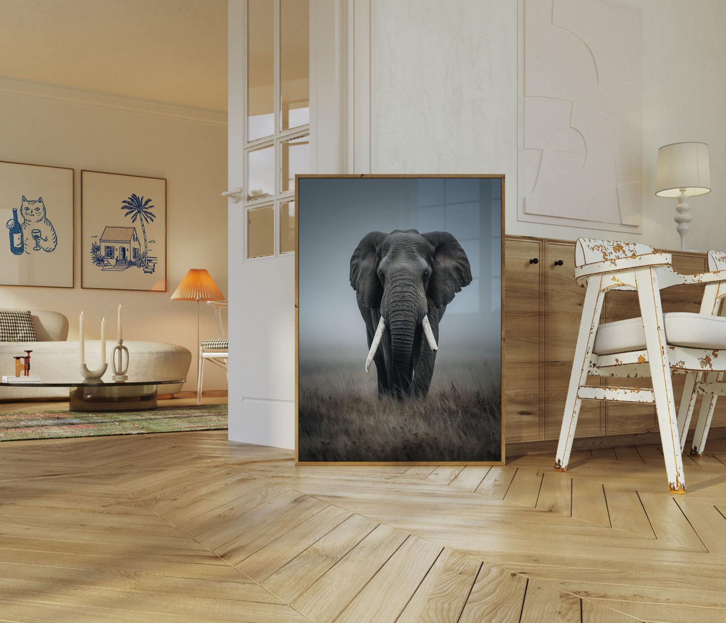 Majestic African Elephant Poster