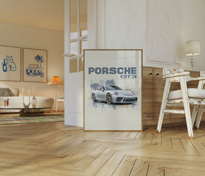 Porsche GT3 Classic Automotive Poster