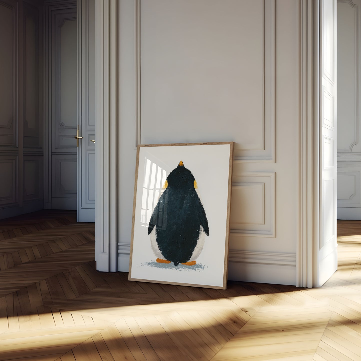 Elegant Penguin Silhouette Poster