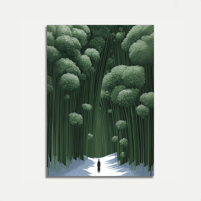 Solitary Journey Through Forest Poster