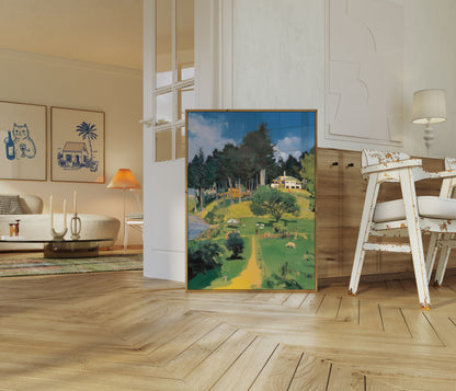 Pastoral Countryside Summer Poster
