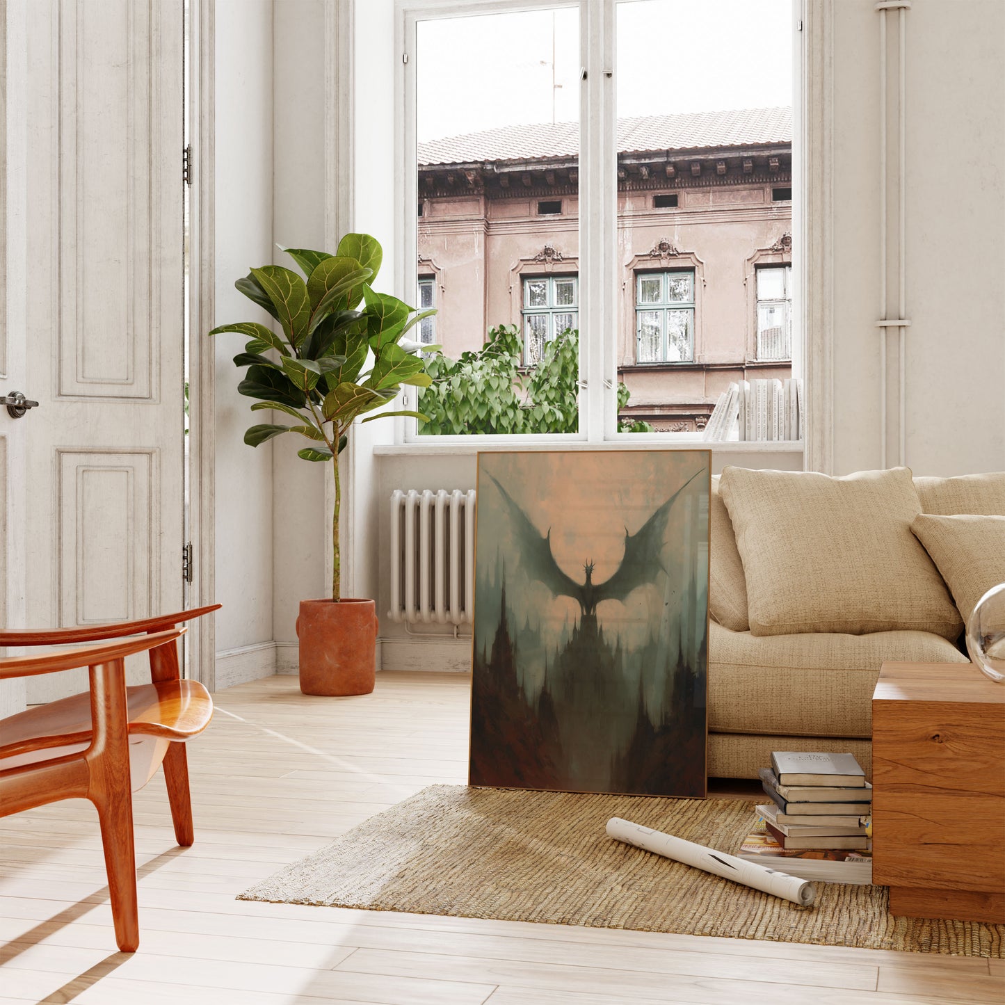 Póster de la Ciudadela del Dragón de Alas Oscuras