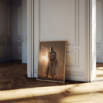 Medieval Templar Knight Poster