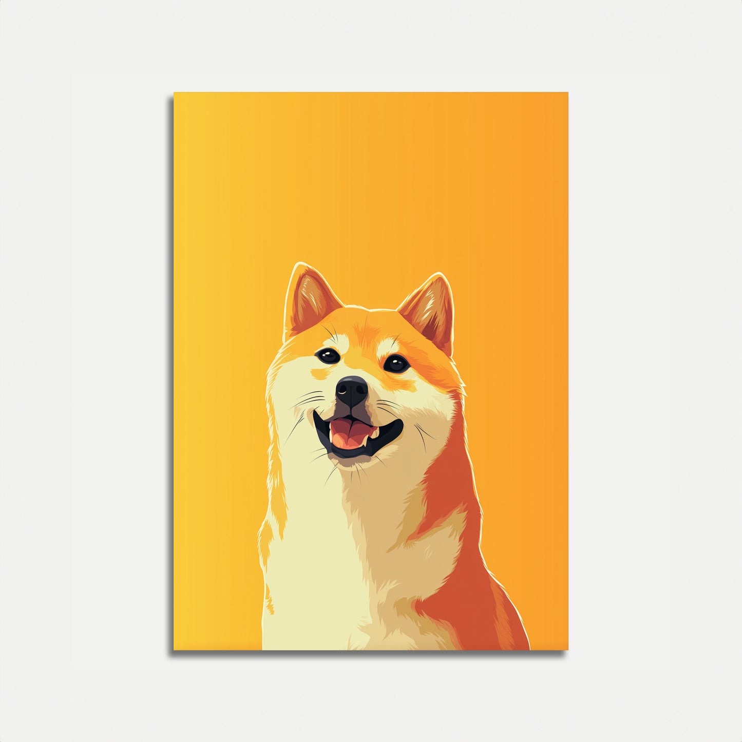 Glad Shiba Inu Hundaffisch