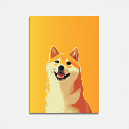 Glad Shiba Inu Hundaffisch