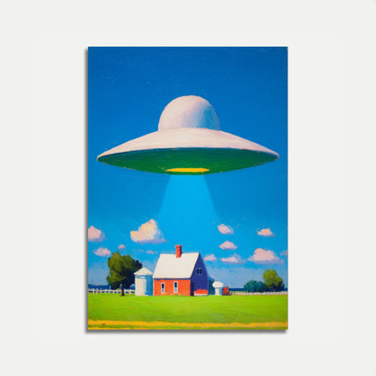 Alien Encounter Farm Poster