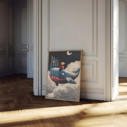 Dreamy Whale Adventure Poster