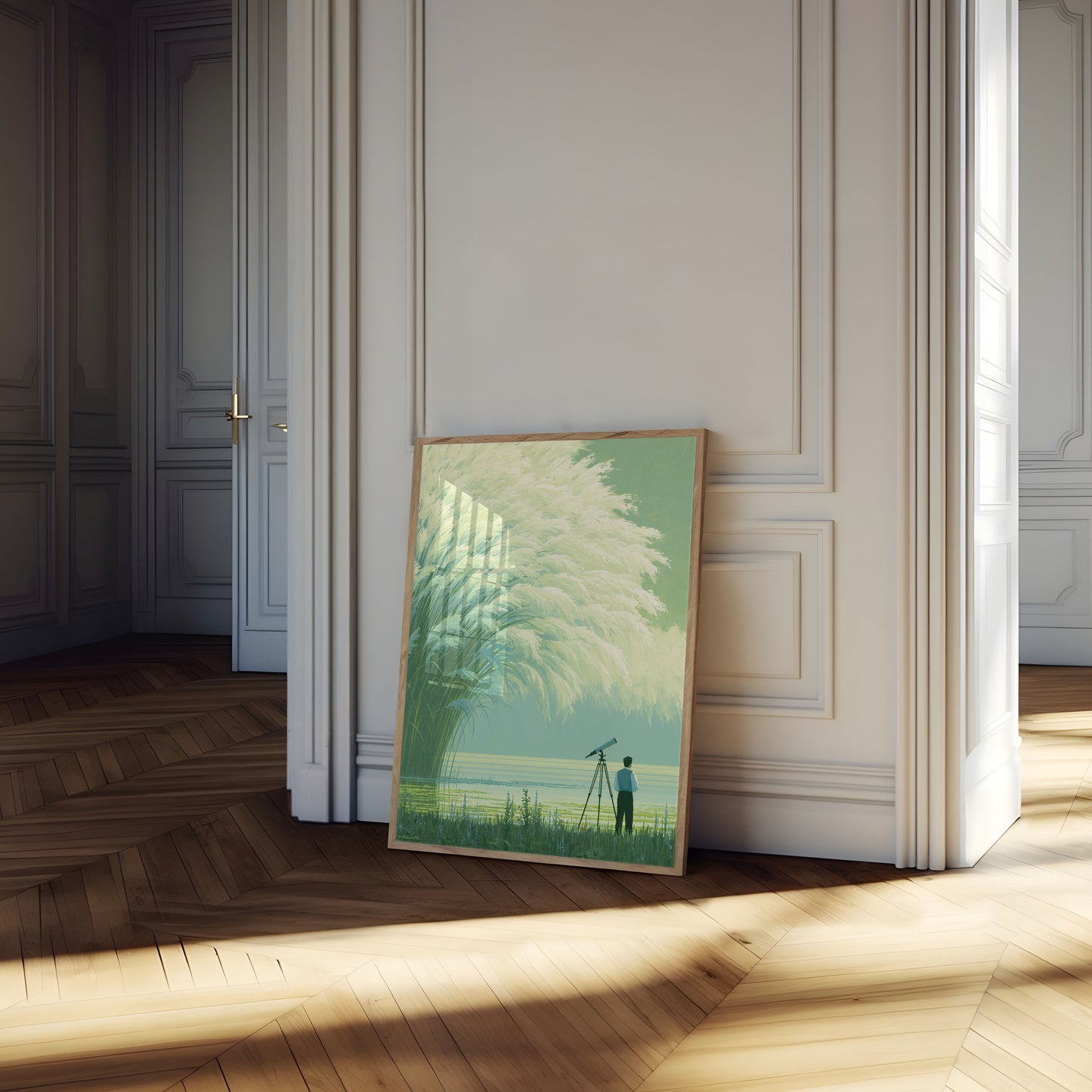 Stargazing by the Reeds Poster