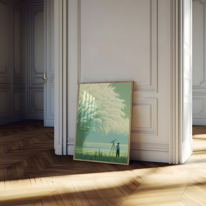 Stargazing by the Reeds Poster