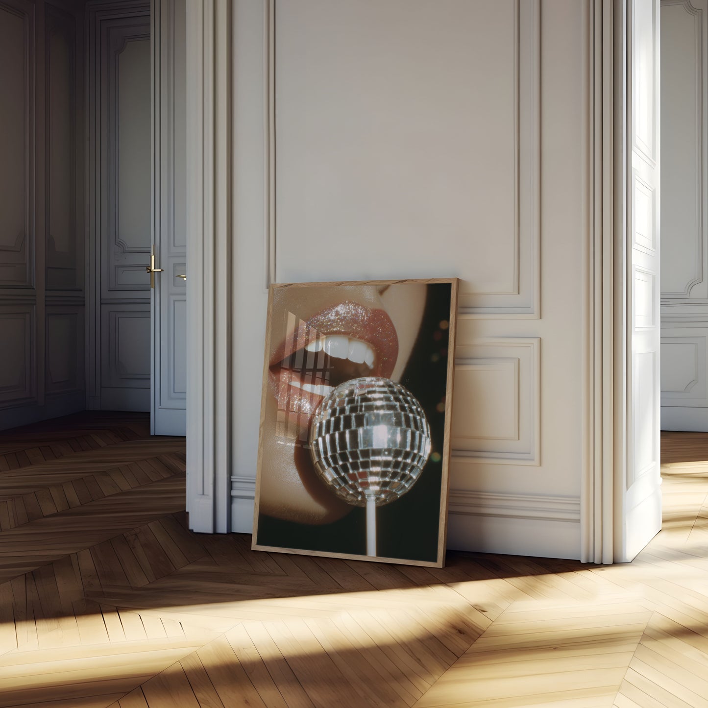 Disco Ball Glitter Glamour Poster