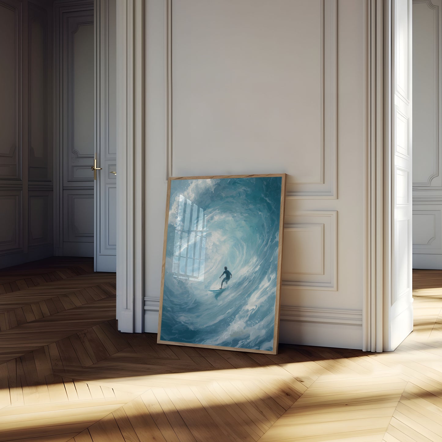 Ocean Wave Surfer Poster