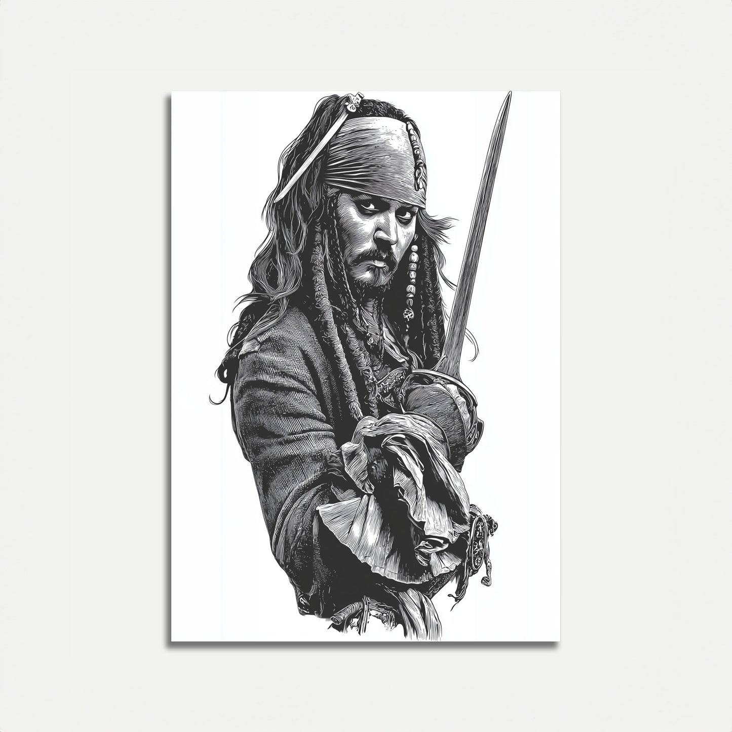 Captain Jack's Pirate Portrait Poster