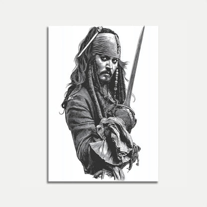 Captain Jack's Pirate Portrait Poster