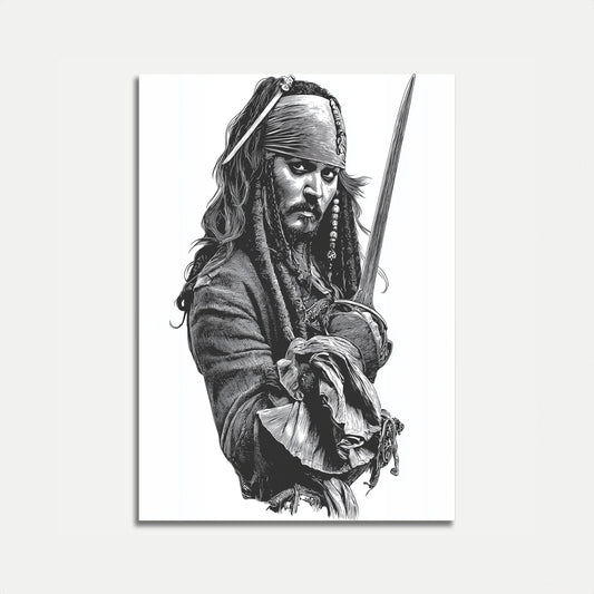 Captain Jack's Pirate Portrait Poster