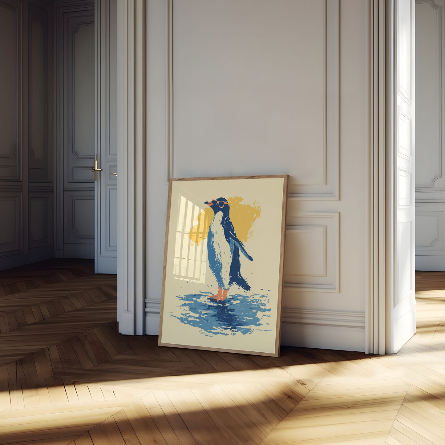 Affiche Pingouin en Lunettes de Soleil
