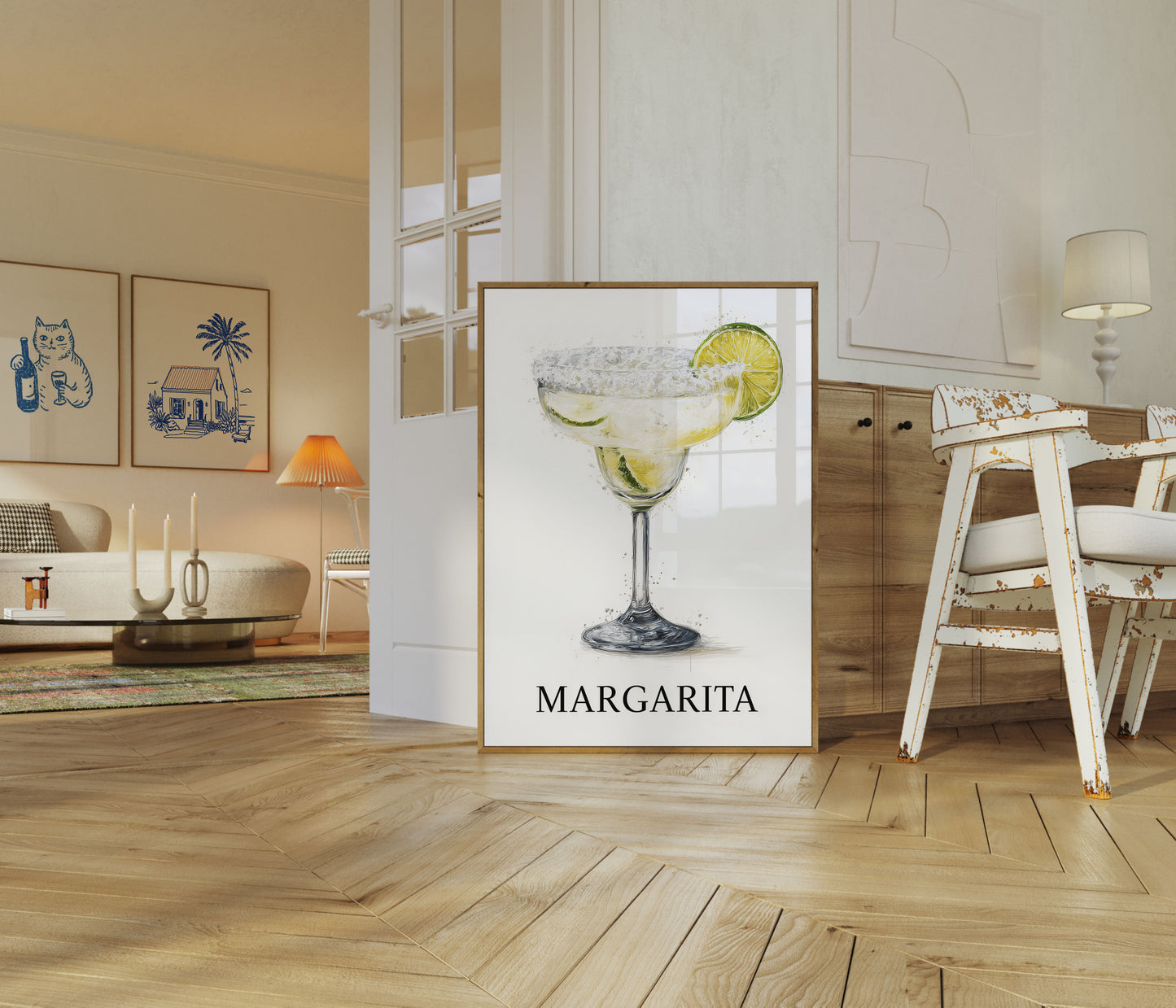 Classic Margarita Cocktail Poster